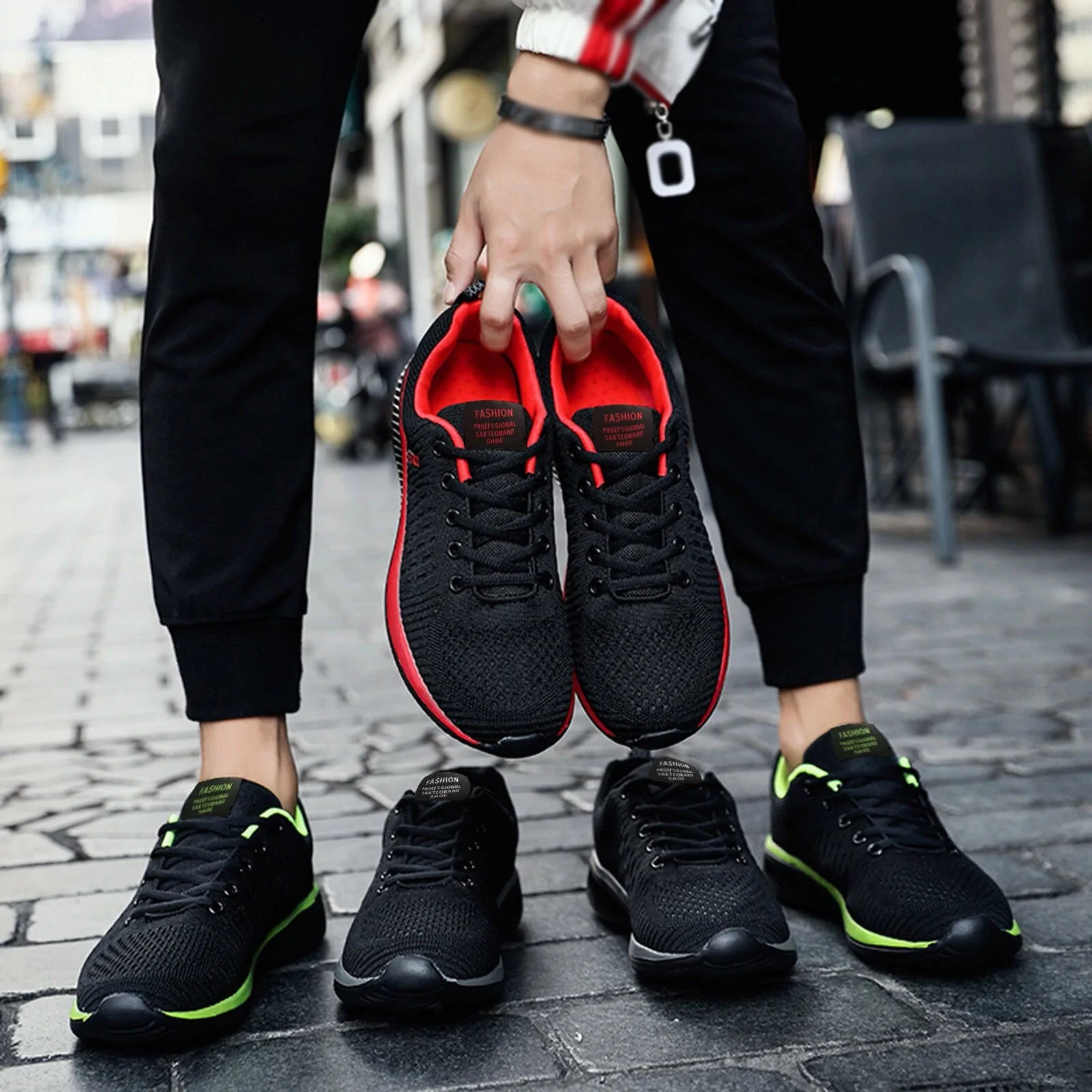 Zapatillas deportivas de malla para parejas