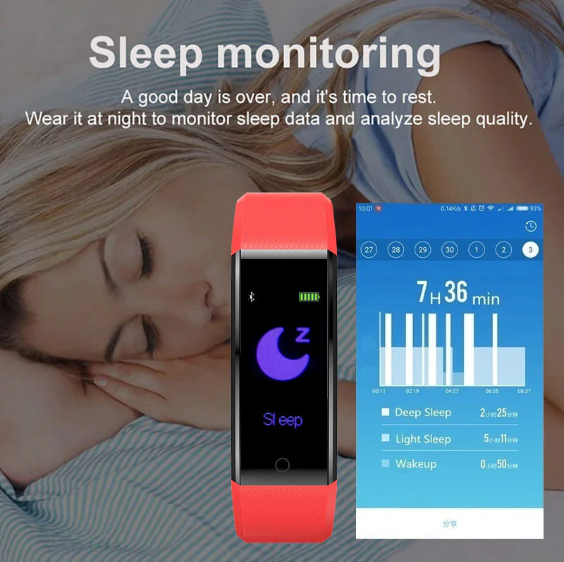 Reloj inteligente de fitness con monitor de actividad y frecuencia cardíaca para mujeres y hombres, monitor de presión arterial y oxígeno