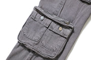Retro Hip Hop Multi-pocket Cargo Pants Male Frugal Finds Galore