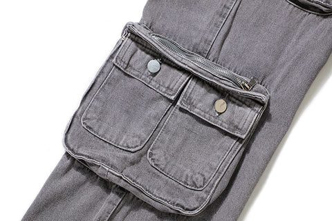 Retro Hip Hop Multi-pocket Cargo Pants Male Frugal Finds Galore