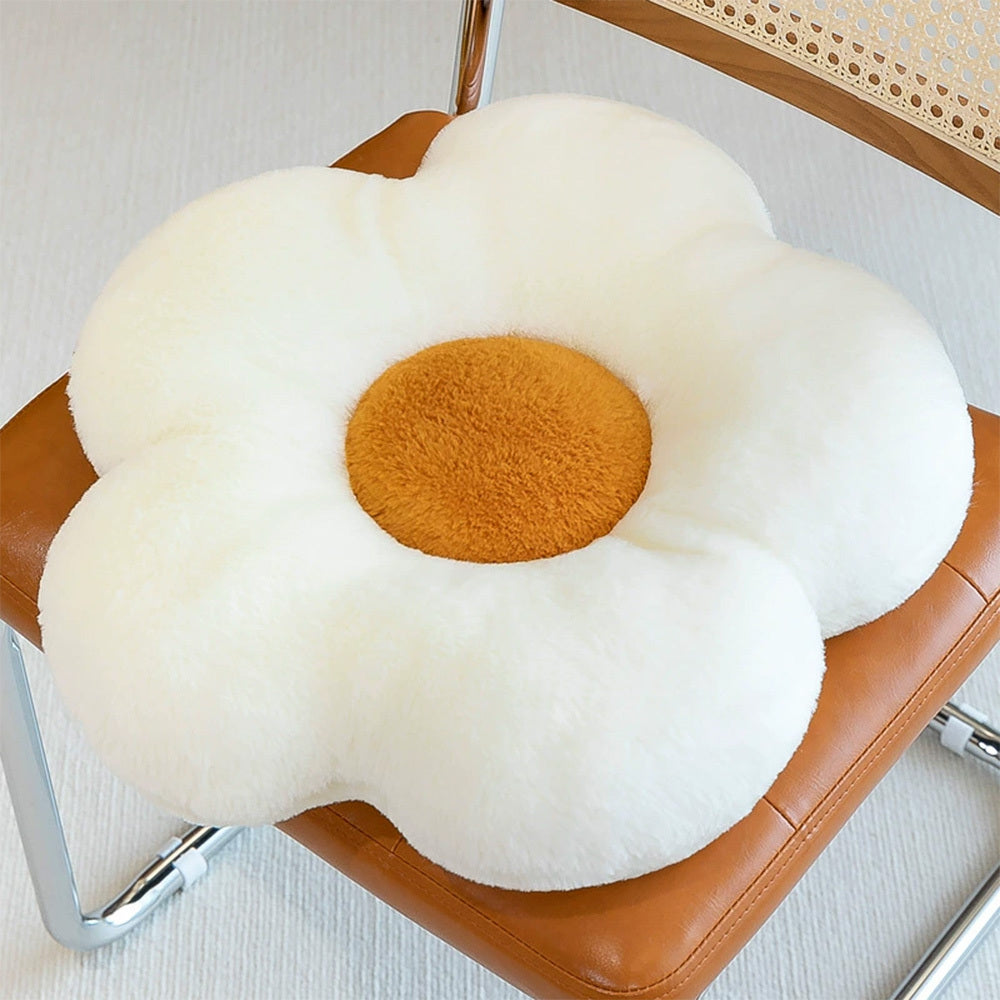 Circular Flower Cushion With Soft Nap -  Plush Gift For Office, Classroom, Couch, Bedroom Floor Decor