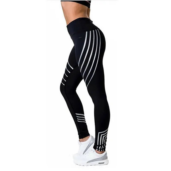 Leggings deportivos Kaminsky New Woman: pantalones de entrenamiento elásticos y brillantes