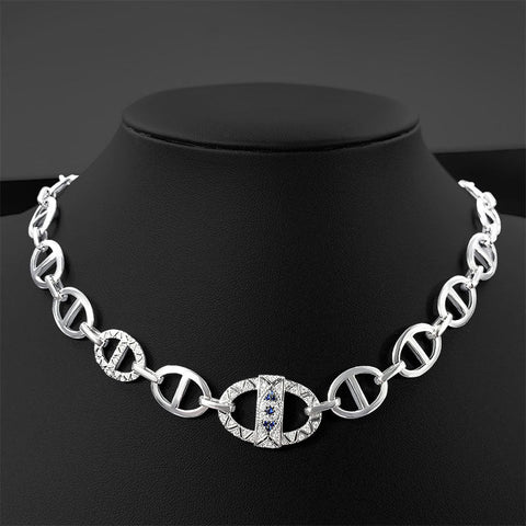 Ring Buckle Hollow Collar Chain Necklace Frugal Finds Galore