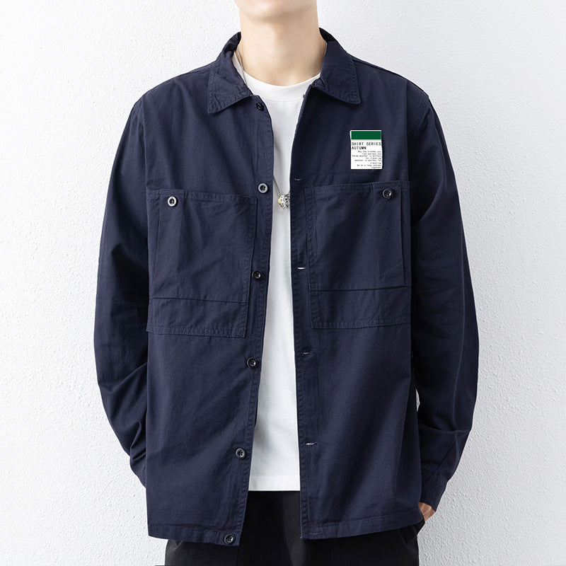 Business Cotton Shirt Men's Coat