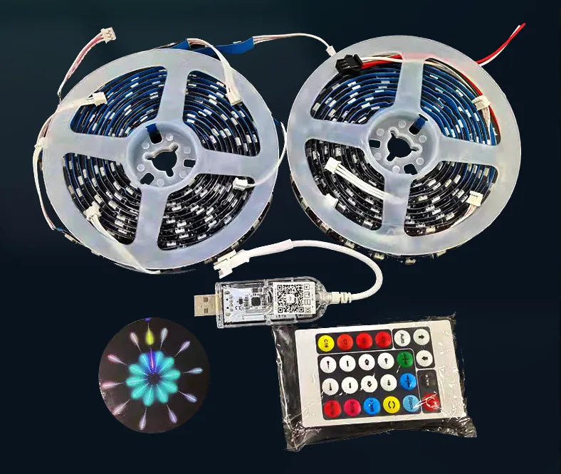 LED Fireworks Drum Light