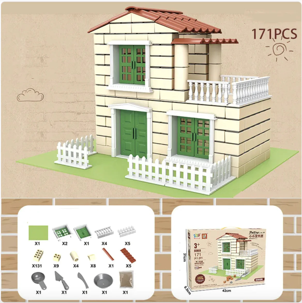 Build A House Bricks Toy