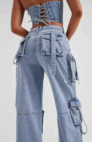 Cargo Denim Jeans Frugal Finds Galore