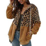 Soft Leopard PrintFur Hoodie Coat Frugal Finds Galore
