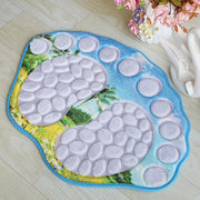 Cobblestone Patterned Non-Slip Bathroom Rug 39x59CM Frugal Finds Galore
