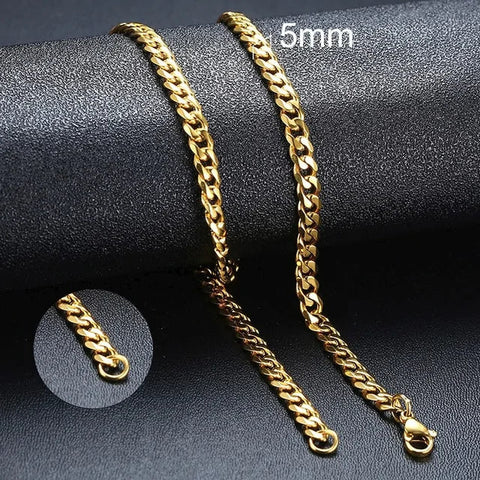 Unisex Cuban Chain Necklace Frugal Finds Galore