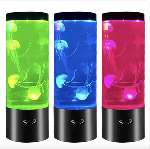 9-Inch LED Colorful Jellyfish Night Lamp Frugal Finds Galore