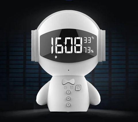 Speaker Robot Alarm Clock Mini Speaker Frugal Finds Galore