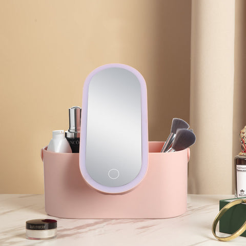 Portable Travel Makeup Organizer With Mirror Frugal Finds Galore