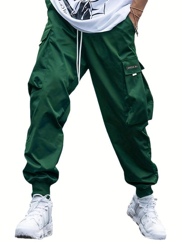 Oversized Cargo Multi-pocket Men's Casual Pants Frugal Finds Galore
