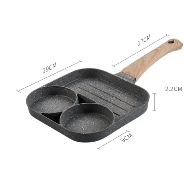 Cuisinart Chef's Classic Nonstick Hard-Anodized 4-Section Omelette Pan