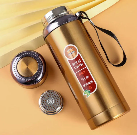 Stainless Steel Vacuum Sling Thermos Cup Frugal Finds Galore