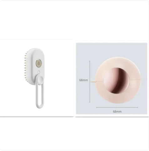 3-in-1 Electric Pet Brush - Steam, Massage, and Hair Removal Frugal Finds Galore