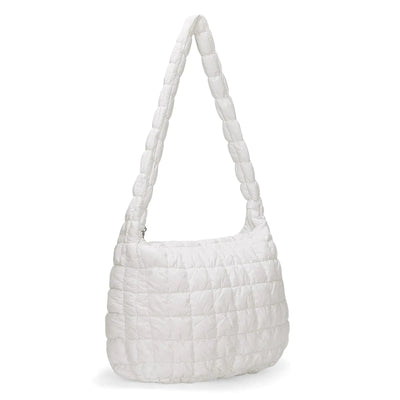 Quilted Tote Bag Zip Closure Frugal Finds Galore
