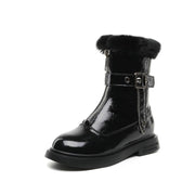 Shiny rabbit fur snow boots Frugal Finds Galore