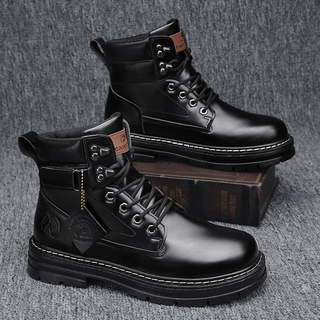 CYYTL Men's Boots Winter Shoes Leather