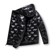 Winter Men's Cotton-Padded Jacket Fashion Casual Bright Face Down Padded Jacket Frugal Finds Galore