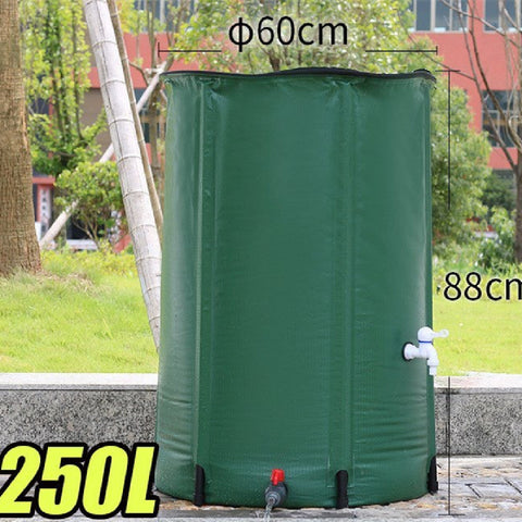 Outdoor Rainwater  And Storage Tank Frugal Finds Galore