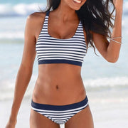 Women's Striped Beach Push Up Bikinis Set Frugal Finds Galore