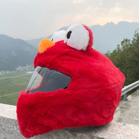 Plush Helmet Liner for Motorcycle with Big Eyes Frugal Finds Galore