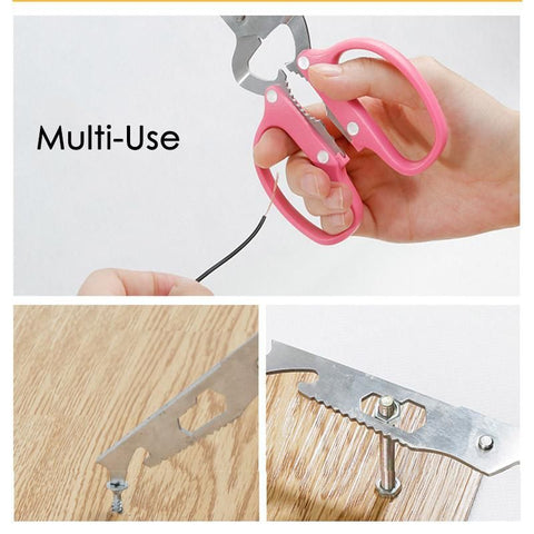 Multifunctional 10-in-1 Detachable Stainless Steel Scissors Frugal Finds Galore