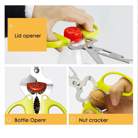 Multifunctional 10-in-1 Detachable Stainless Steel Scissors Frugal Finds Galore