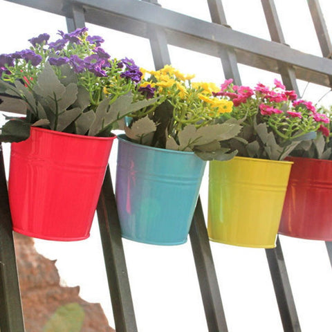 Hanging Flower Pots Garden Pots and Planters Hanger Outdoor Holder Basket for Wall Decoration Garden Frugal Finds Galore