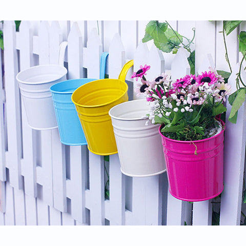 Hanging Flower Pots Garden Pots and Planters Hanger Outdoor Holder Basket for Wall Decoration Garden Frugal Finds Galore