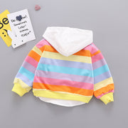 Baby Girl Long-Sleeved T-Shirt Children's Clothing Long-Distance Ear Hooded Clothing Frugal Finds Galore