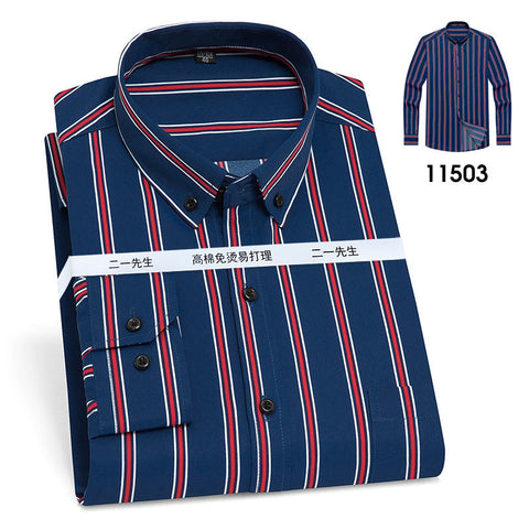 Vertical Stripes Business Casual Shirt Men Frugal Finds Galore