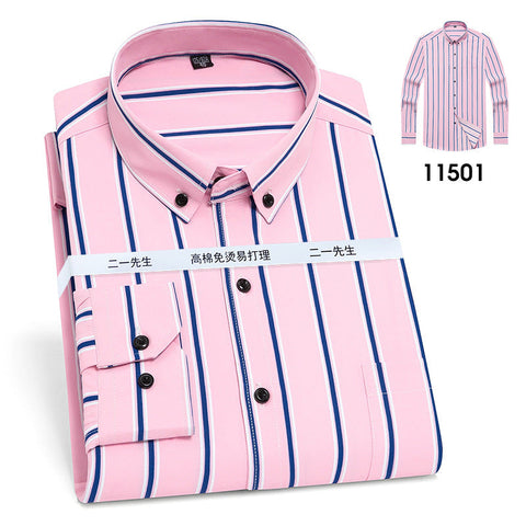 Vertical Stripes Business Casual Shirt Men Frugal Finds Galore