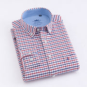 Long-sleeved Business Casual Non-iron Professional Plaid Shirt Frugal Finds Galore