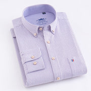 Long-sleeved Business Casual Non-iron Professional Plaid Shirt Frugal Finds Galore