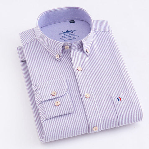 Long-sleeved Business Casual Non-iron Professional Plaid Shirt Frugal Finds Galore