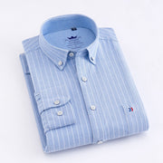 Long-sleeved Business Casual Non-iron Professional Plaid Shirt Frugal Finds Galore