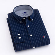 Long-sleeved Business Casual Non-iron Professional Plaid Shirt Frugal Finds Galore