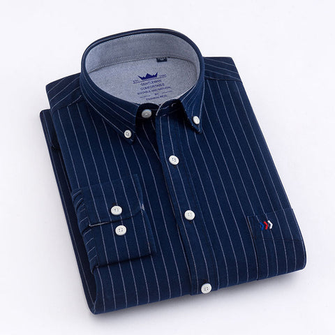Long-sleeved Business Casual Non-iron Professional Plaid Shirt Frugal Finds Galore
