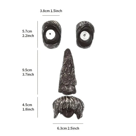 Funny Old Man Tree Face Decoration for Yard Art (1pc) Frugal Finds Galore