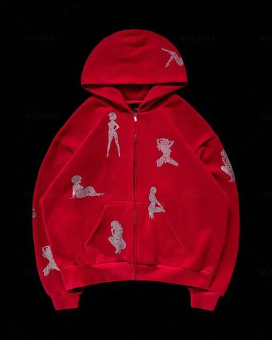 Zip-Up Hooded Sweatshirt Frugal Finds Galore
