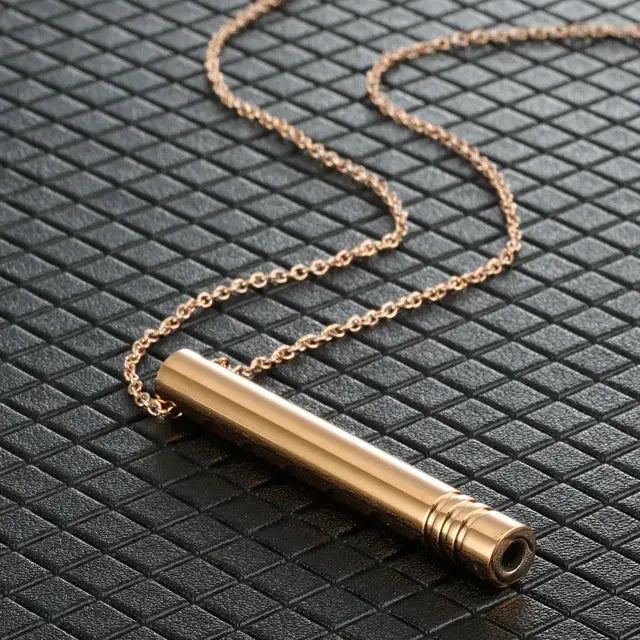 Breathable Anxiety Necklace In Stainless Steel