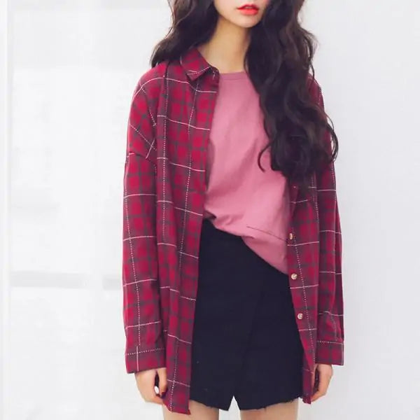 Boyfriend Plaid Shirt