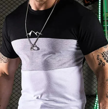 Plus Size Color Block Oversized T-Shirts for Men Frugal Finds Galore