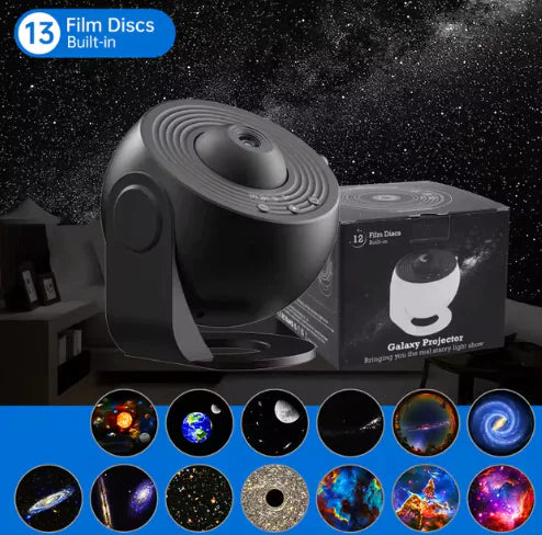 Galaxy Projector Night Light – 360° Rotating