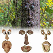 Funny Old Man Tree Face Decoration for Yard Art (1pc) Frugal Finds Galore