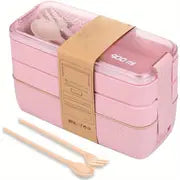 3-in-1 Bento Box Set with Utensils and Dividers Frugal Finds Galore