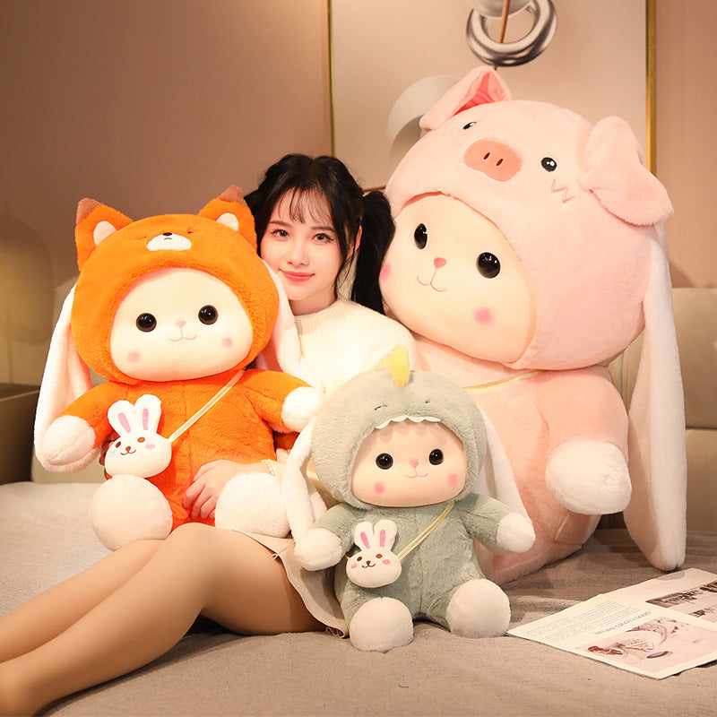 Cute Rabbit Doll Pillow Plush Toy Girl
